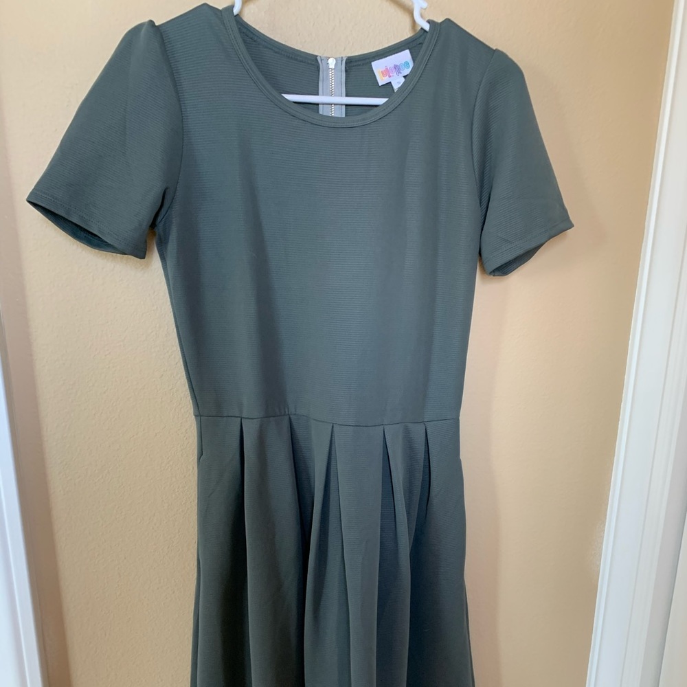 Solid Gray Lularoe Amelia Dress NWOT